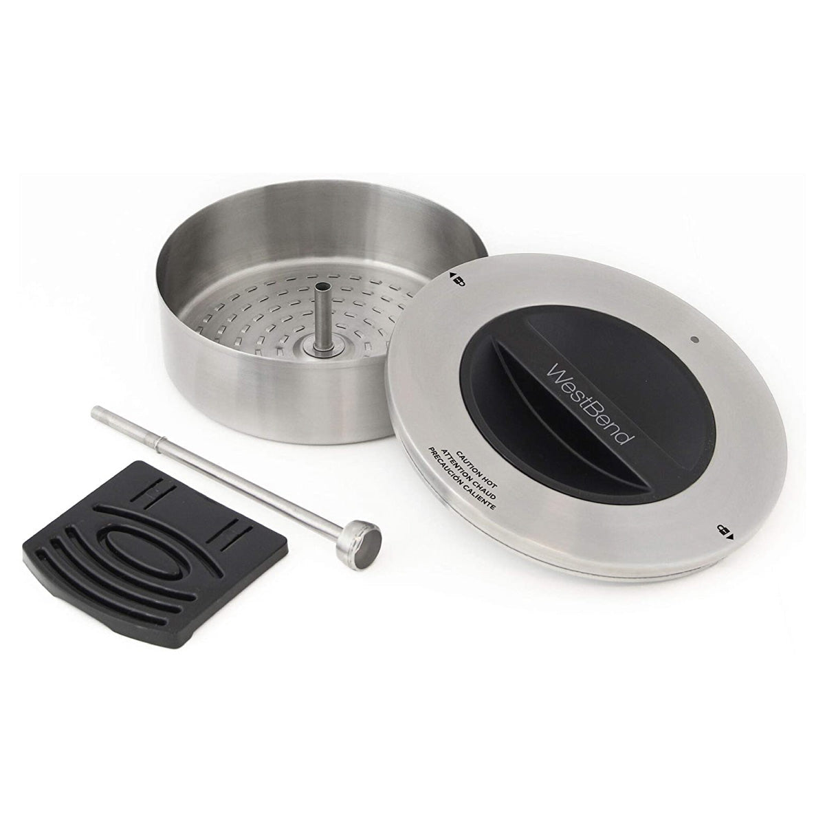 Cafetera Percoladora de 42 Tazas Comercial Acero Inoxidable West Bend 57042 (Caja de 2 Piezas)