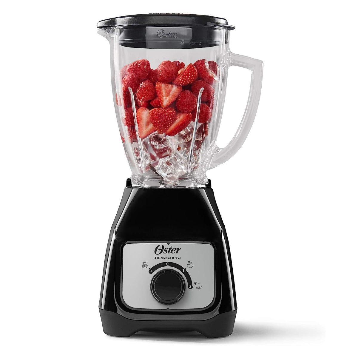 Licuadora 2 Velocidades + Pulso Vaso de Vidrio Negra Oster BLSTKAG-BRD-013 (2110249)