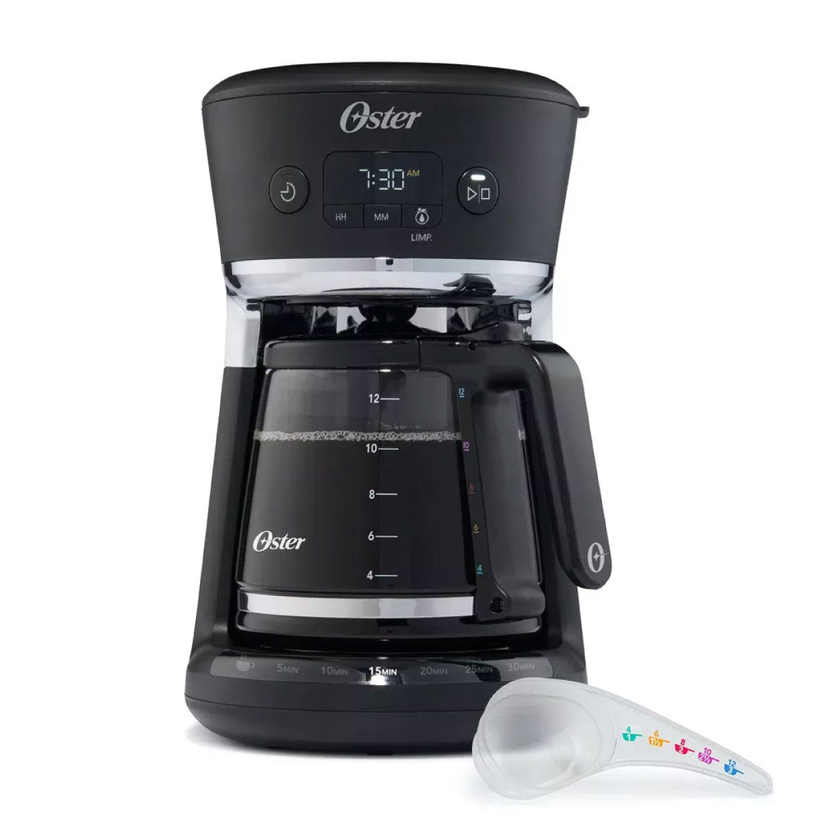 Cafetera Programable 12 Tazas con Sistema de Medida en Color Oster BVSTRF100-013 (2083222)