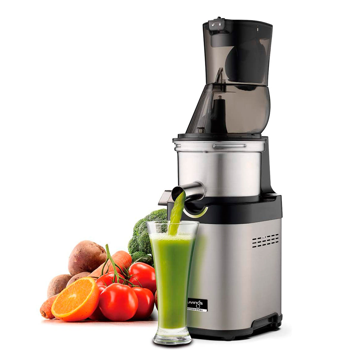 Extractor De Jugo Prensa Fría Comercial Cabezal Acero Inox Kuvings CS700