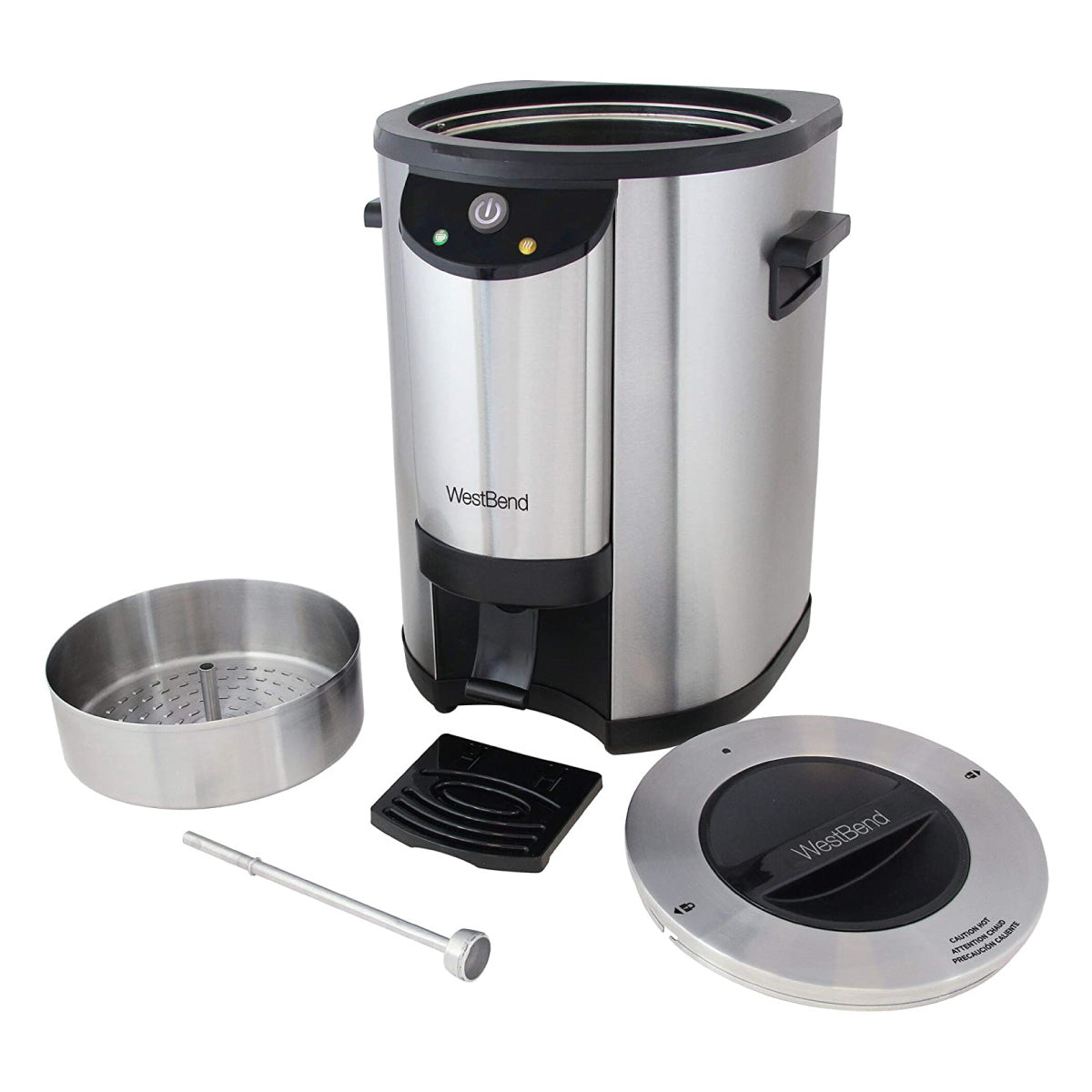 Cafetera Percoladora de 42 Tazas Comercial Acero Inoxidable West Bend 57042