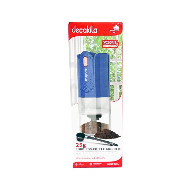 Molino de Café Inalámbrico Azul Decakila KMCF029L