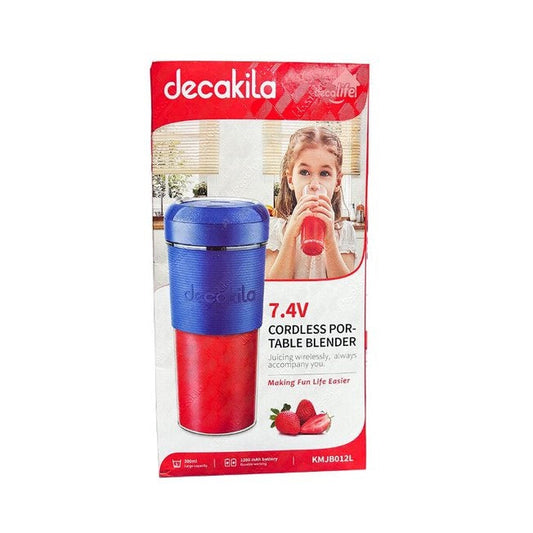 Licuadora Personal 300 ml Inalámbrica Azul Decakila KMJB012L (Caja con 20 Piezas)