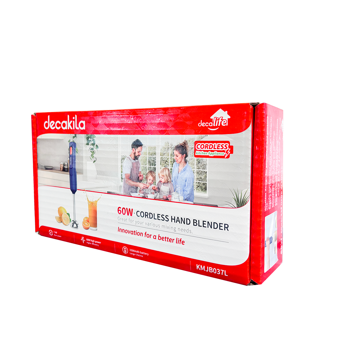 Batidora de Inmersión 1 Velocidad Inalámbrica Azul Decakila KMJB037L