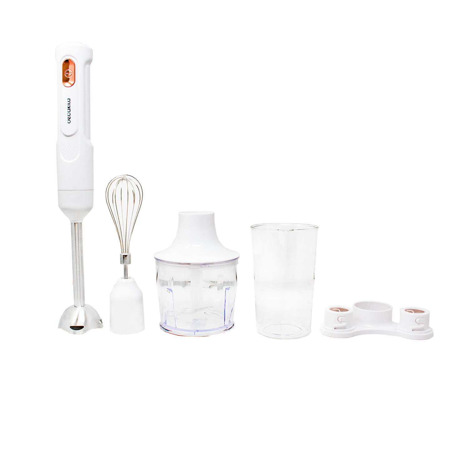 Batidora de Inmersion 5 en 1 Inalambrica Blanca Decakila KMJB042W (Caja con 6 Piezas)
