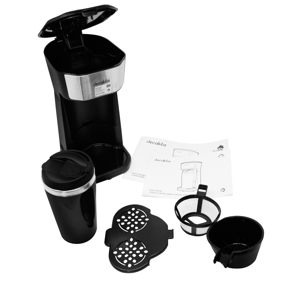 Cafetera de Goteo Personal con Vaso Térmico Decakila KUCF002B