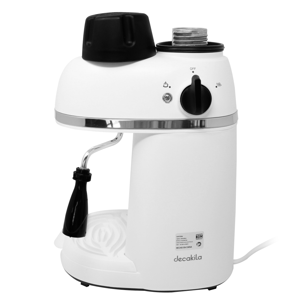 Cafetera de Expresso 4 Tazas 3.5 Bares Blanca Decakila KUCF007W (Caja de 4 Piezas)