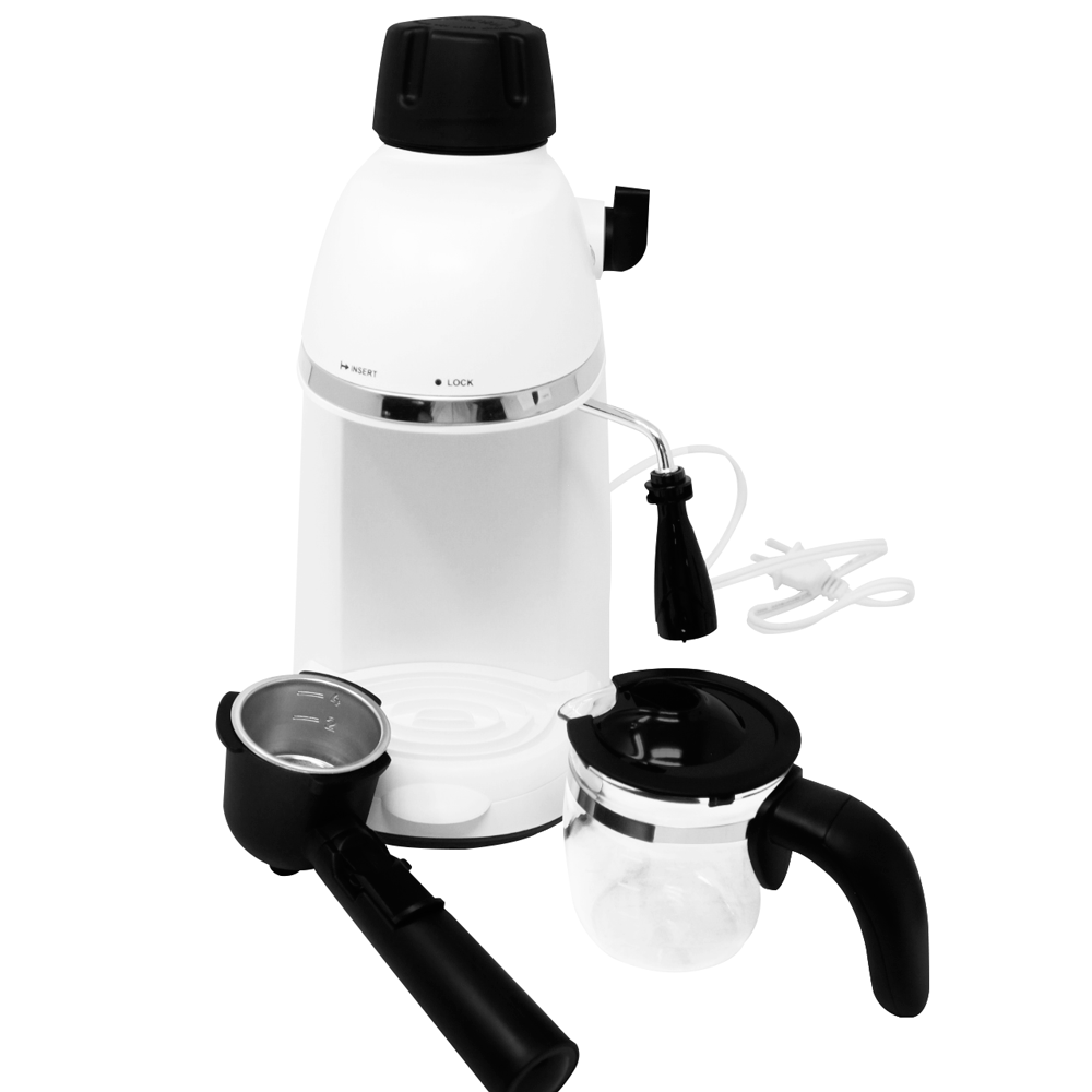 Cafetera de Expresso 4 Tazas 3.5 Bares Blanca Decakila KUCF007W (Caja de 4 Piezas)