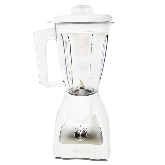Licuadora 2 Velocidades + Pulso Vaso de Plástico Blanca Decakila KUJB043W