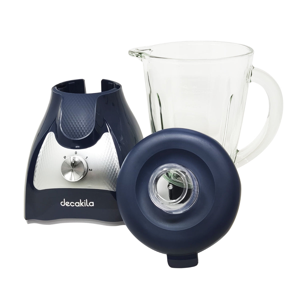 Licuadora 2 Velocidades Vaso Vidrio Azul Decakila KUJB045L