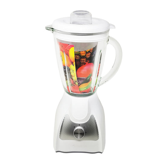 Licuadora 2 Velocidades Vaso Vidrio Blanco Decakila KUJB045W