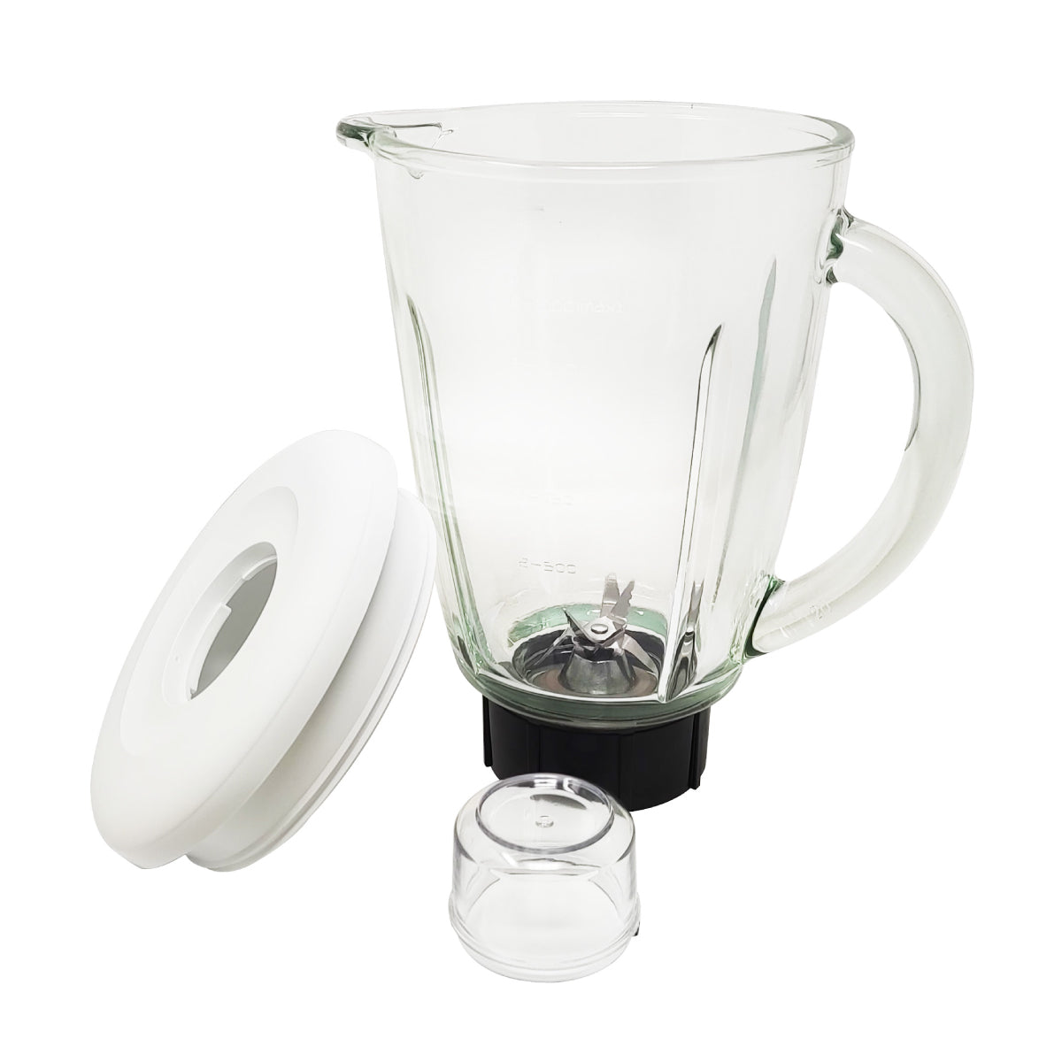 Licuadora 10 Velocidades Vaso Vidrio Blanca Decakila KUJB046W (Caja con 4 Piezas)