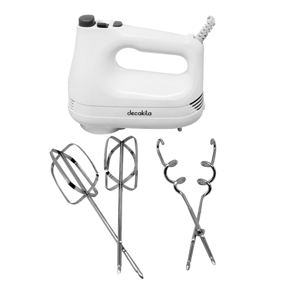 Batidora de Mano 6 Velocidades 150 W Blanca Decakila KUMX001W (Caja con 6 Piezas)