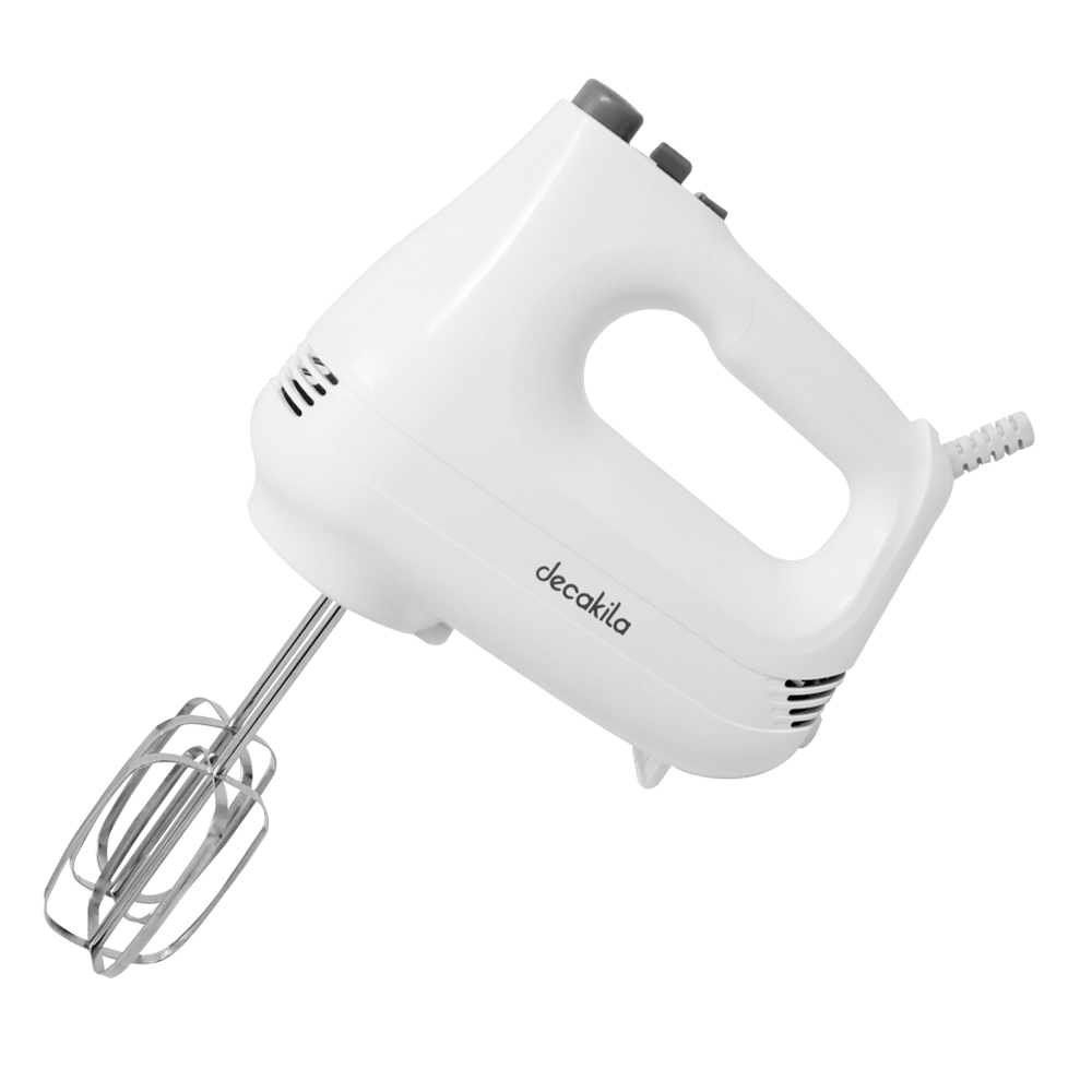 Batidora de Mano 6 Velocidades 150 W Blanca Decakila KUMX001W (Caja con 6 Piezas)
