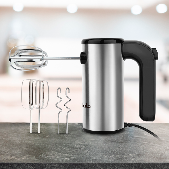 Batidora de Mano 5 Velocidades 150 W Acero Inoxidable Decakila KUMX009M