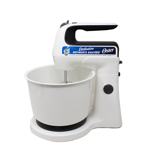 Batidora de Mano y Pedestal 6 Velocidades Tazón de Plástico Blanca Oster FPSTHS3610