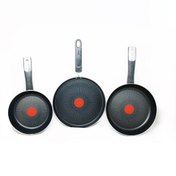 Juego de 2 Sartenes 20/24 cm + Crepera 25 cm Hard Titanium+ T-Fal C3829182