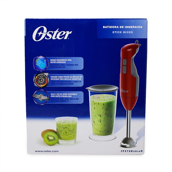 Batidora de Inmersión 2 Velocidades Roja Oster FPSTHB2610R-013