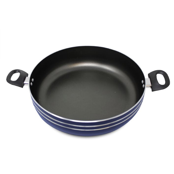 Arrocera 34 cm con Tapa de Vidrio Antiadherente Azul Lamex 6513-5