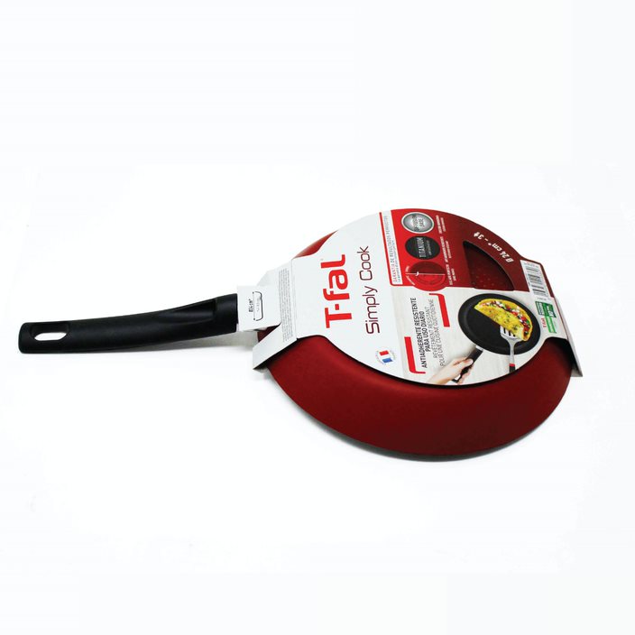 Sartén 24 cm Antiadherente Simply Cook Rojo T-Fal B5740482