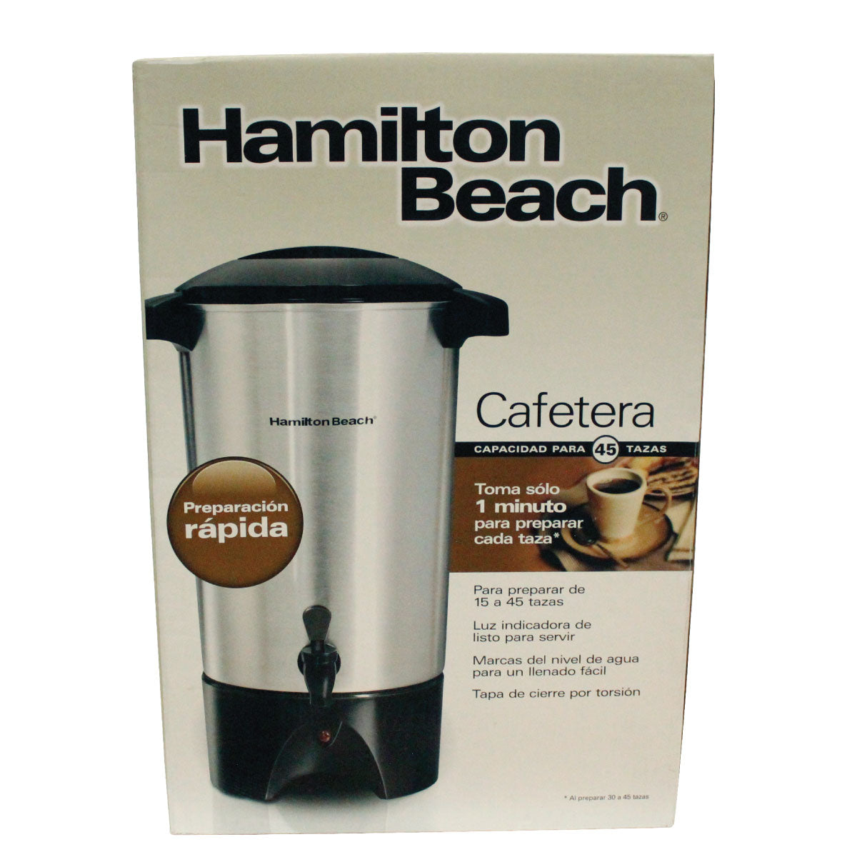 Cafetera Percoladora 45 Tazas Hamilton Beach 40515